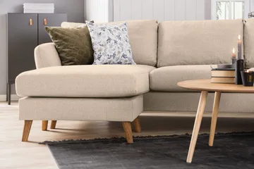 Trend 4-sits Högervänd L-formad Schäslongsoffa i Tyg 280 cm bred - Beige - Products - Möbler - Soffa - Divansoffa & schäslongsoffa - 4 sits soffa med divan