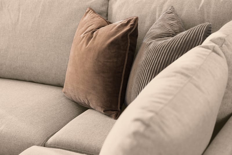 Trend 4-sits Högervänd L-formad Schäslongsoffa i Tyg 280 cm bred - Beige - Products - Möbler - Soffa - Divansoffa & schäslongsoffa - 4 sits soffa med divan
