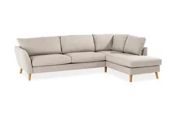 Trend 4-sits Högervänd L-formad Schäslongsoffa i Tyg 280 cm bred - Beige - Products - Möbler - Soffa - Divansoffa & schäslongsoffa - 4 sits soffa med divan