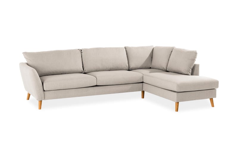 Trend 4-sits Högervänd L-formad Schäslongsoffa i Tyg 280 cm bred - Beige - Products - Möbler - Soffa - Divansoffa & schäslongsoffa - 4 sits soffa med divan