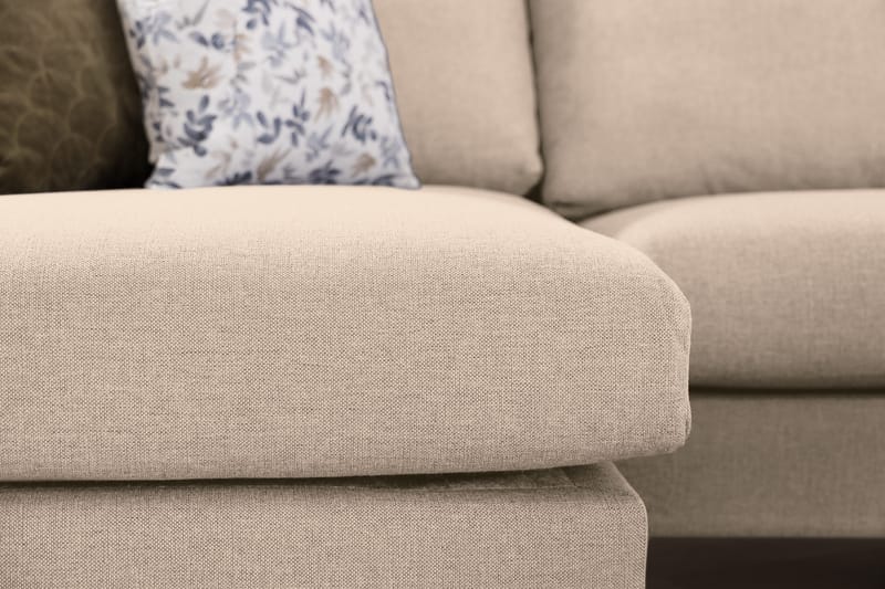 Trend 4-sits Högervänd U-formad Soffa med Divan och Schäslong i Tyg - Beige - Products - Möbler - Soffa - Divansoffa & schäslongsoffa - 4 sits soffa med divan