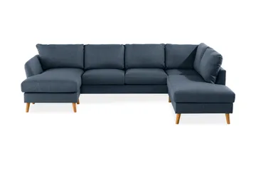 Trend 4-sits Högervänd U-formad Soffa med Divan och Schäslong i Tyg - Blå - Products - Möbler - Soffa - Divansoffa & schäslongsoffa - 4 sits soffa med divan