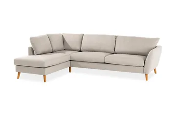 Trend 4-sits Vänstervänd L-formad Divansoffa i Tyg - Beige - Products - Möbler - Soffa - Divansoffa & schäslongsoffa - 4 sits soffa med divan