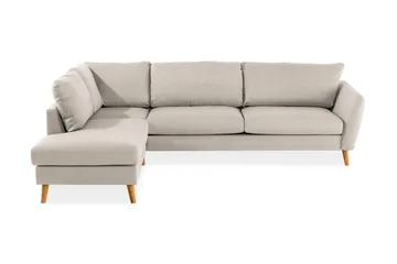 Trend 4-sits Vänstervänd L-formad Divansoffa i Tyg - Beige - Products - Möbler - Soffa - Divansoffa & schäslongsoffa - 4 sits soffa med divan