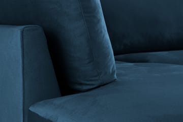 Trend 4-sits Vänstervänd L-formad Schäslongsoffa i Sammet - Blå - Products - Möbler - Soffa - Divansoffa & schäslongsoffa - 4 sits soffa med divan
