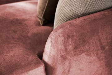 Trend 4-sits Vänstervänd L-formad Schäslongsoffa i Sammet - Rosa - Products - Möbler - Soffa - Divansoffa & schäslongsoffa - 4 sits soffa med divan