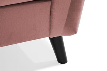 Trend 4-sits Vänstervänd L-formad Schäslongsoffa i Sammet - Rosa - Products - Möbler - Soffa - Divansoffa & schäslongsoffa - 4 sits soffa med divan