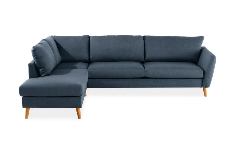 Trend 4-sits Vänstervänd L-formad Schäslongsoffa i Tyg - Blå - Products - Möbler - Soffa - Divansoffa & schäslongsoffa - 4 sits soffa med divan