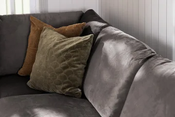 Trend 4-sits Vänstervänd U-formad Soffa med Divan och Schäslong i Sammet - Mörkgrå - Products - Möbler - Soffa - Divansoffa & schäslongsoffa - 4 sits soffa med divan