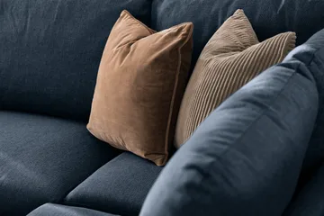 Trend 4-sits Vänstervänd U-formad Soffa med Divan och Schäslong i Tyg - Blå - Products - Möbler - Soffa - Divansoffa & schäslongsoffa - 4 sits soffa med divan