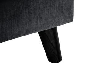 Trend Lyx 3-sits Divansoffa Höger - Mörkgrå/Svart - Products - Möbler - Soffa - Divansoffa & schäslongsoffa - 4 sits soffa med divan
