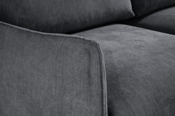 Trend Lyx 3-sits Divansoffa Vänster - Mörkgrå/Ek - Products - Möbler - Soffa - Divansoffa & schäslongsoffa - 4 sits soffa med divan