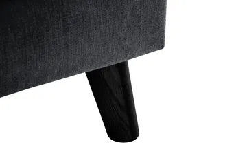 Trend Lyx 3-sits Divansoffa Vänster - Mörkgrå/Svart - Products - Möbler - Soffa - Divansoffa & schäslongsoffa - 4 sits soffa med divan
