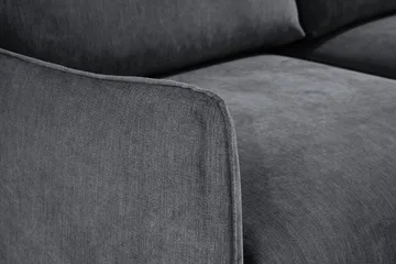 Trend Lyx 3-sits Divansoffa Vänster - Mörkgrå/Svart - Products - Möbler - Soffa - Divansoffa & schäslongsoffa - 4 sits soffa med divan