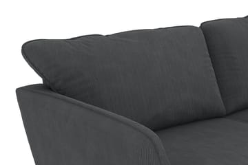 Trend Lyx 3-sits Högervänd L-formad Divansoffa i Manchester - Mörkgrå - Products - Möbler - Soffa - Divansoffa & schäslongsoffa - 4 sits soffa med divan