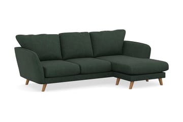 Trend Lyx 3-sits Högervänd L-formad Divansoffa i Manchester - Mörkgrön - Products - Möbler - Soffa - Divansoffa & schäslongsoffa - 4 sits soffa med divan