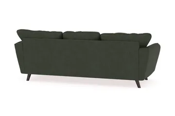 Trend Lyx 3-sits Högervänd L-formad Divansoffa i Manchester - Mörkgrön - Products - Möbler - Soffa - Divansoffa & schäslongsoffa - 4 sits soffa med divan