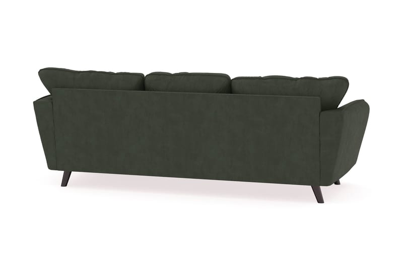 Trend Lyx 3-sits Högervänd L-formad Divansoffa i Manchester - Mörkgrön - Products - Möbler - Soffa - Divansoffa & schäslongsoffa - 4 sits soffa med divan