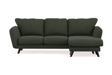 Trend Lyx 3-sits Högervänd L-formad Divansoffa i Manchester - Mörkgrön - Products - Möbler - Soffa - Divansoffa & schäslongsoffa - 4 sits soffa med divan