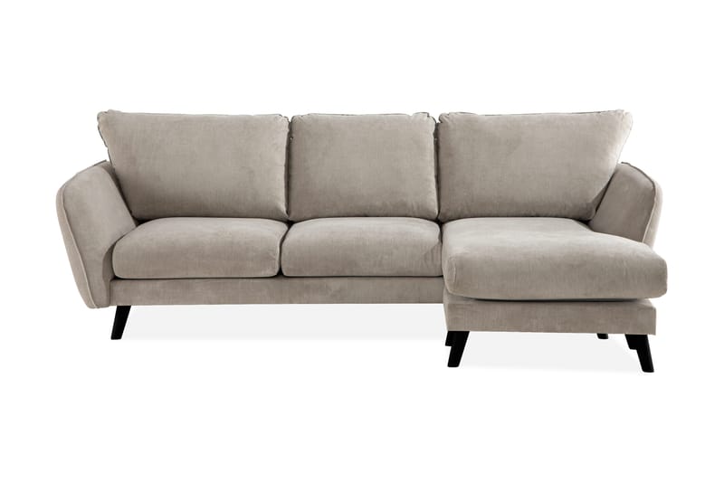 Trend Lyx 3-sits Högervänd L-formad Divansoffa i Tyg - Beige - Products - Möbler - Soffa - Divansoffa & schäslongsoffa - 4 sits soffa med divan