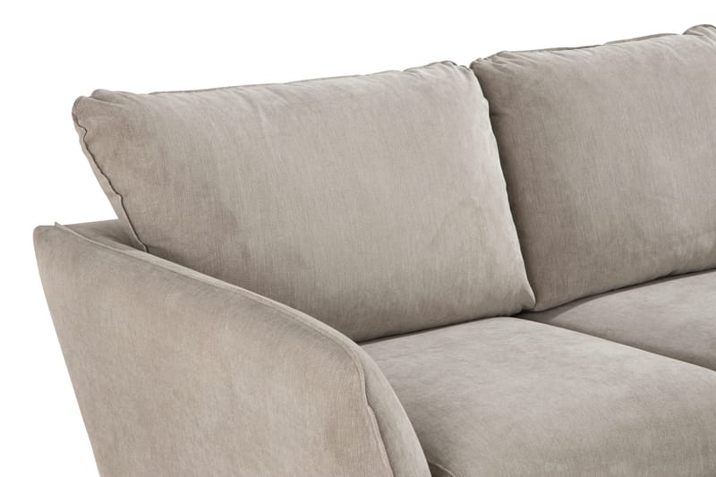 Trend Lyx 3-sits Högervänd L-formad Divansoffa i Tyg - Beige - Products - Möbler - Soffa - Divansoffa & schäslongsoffa - 4 sits soffa med divan