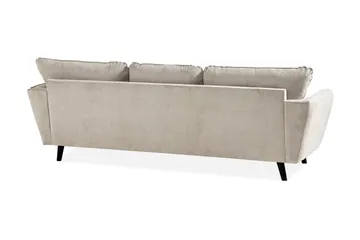 Trend Lyx 3-sits Högervänd L-formad Divansoffa i Tyg - Beige - Products - Möbler - Soffa - Divansoffa & schäslongsoffa - 4 sits soffa med divan