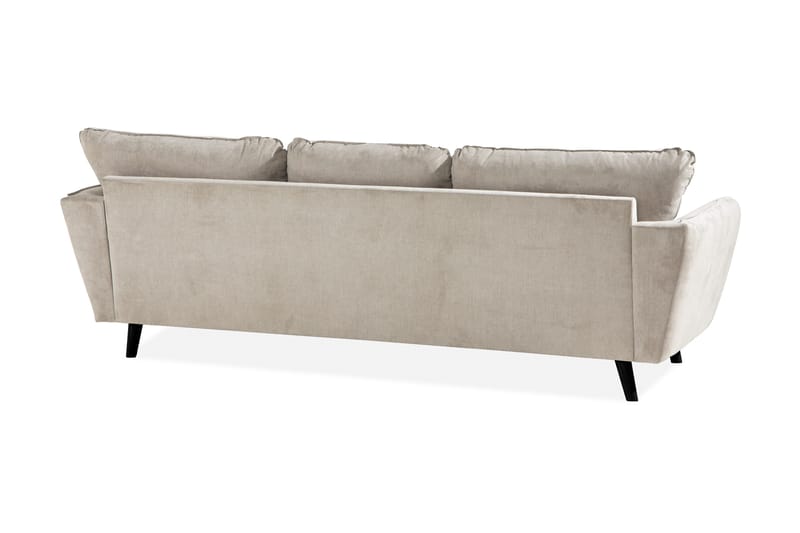Trend Lyx 3-sits Högervänd L-formad Divansoffa i Tyg - Beige - Products - Möbler - Soffa - Divansoffa & schäslongsoffa - 4 sits soffa med divan