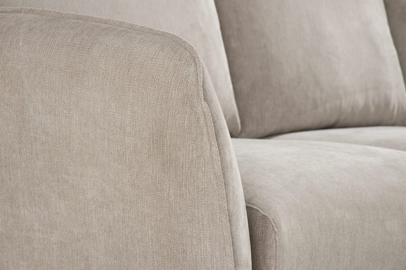 Trend Lyx 3-sits Högervänd L-formad Divansoffa i Tyg - Beige - Products - Möbler - Soffa - Divansoffa & schäslongsoffa - 4 sits soffa med divan