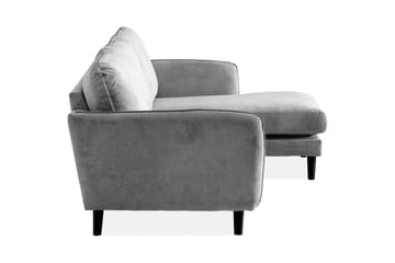 Trend Lyx 3-sits Högervänd L-formad Divansoffa i Tyg - Grå - Products - Möbler - Soffa - Divansoffa & schäslongsoffa - 4 sits soffa med divan