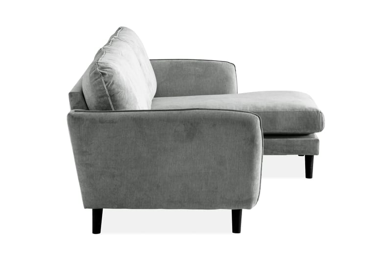 Trend Lyx 3-sits Högervänd L-formad Divansoffa i Tyg - Grå - Products - Möbler - Soffa - Divansoffa & schäslongsoffa - 4 sits soffa med divan