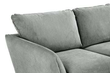 Trend Lyx 3-sits Högervänd L-formad Divansoffa i Tyg - Grå - Products - Möbler - Soffa - Divansoffa & schäslongsoffa - 4 sits soffa med divan