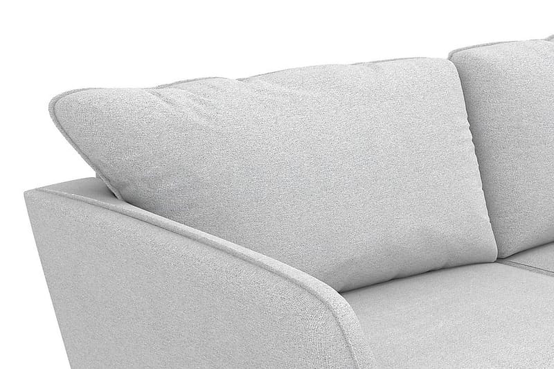 Trend Lyx 3-sits Högervänd L-formad Divansoffa i Tyg - Ljusgrå - Products - Möbler - Soffa - Divansoffa & schäslongsoffa - 4 sits soffa med divan