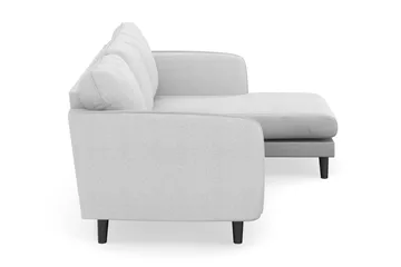 Trend Lyx 3-sits Högervänd L-formad Divansoffa i Tyg - Ljusgrå - Products - Möbler - Soffa - Divansoffa & schäslongsoffa - 4 sits soffa med divan