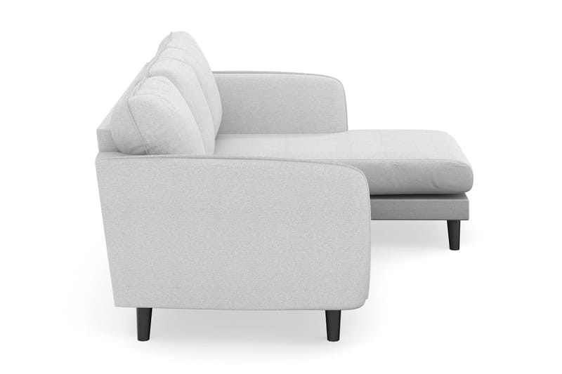 Trend Lyx 3-sits Högervänd L-formad Divansoffa i Tyg - Ljusgrå - Products - Möbler - Soffa - Divansoffa & schäslongsoffa - 4 sits soffa med divan