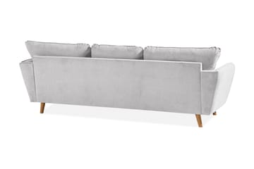 Trend Lyx 3-sits Högervänd L-formad Divansoffa i Tyg - Ljusgrå - Products - Möbler - Soffa - Divansoffa & schäslongsoffa - 4 sits soffa med divan