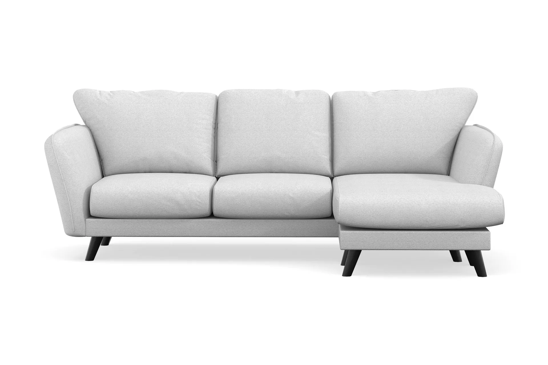 Trend Lyx 3-sits Högervänd L-formad Divansoffa i Tyg