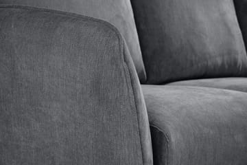 Trend Lyx 3-sits Högervänd L-formad Divansoffa i Tyg - Mörkgrå - Products - Möbler - Soffa - Divansoffa & schäslongsoffa - 4 sits soffa med divan