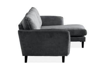 Trend Lyx 3-sits Högervänd L-formad Divansoffa i Tyg - Mörkgrå - Products - Möbler - Soffa - Divansoffa & schäslongsoffa - 4 sits soffa med divan