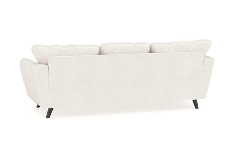 Trend Lyx 3-sits Vänstervänd L-formad Divansoffa i Bouclé - Vit - Products - Möbler - Soffa - Divansoffa & schäslongsoffa - 4 sits soffa med divan