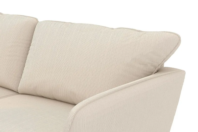 Trend Lyx 3-sits Vänstervänd L-formad Divansoffa i Manchester - Beige - Products - Möbler - Soffa - Divansoffa & schäslongsoffa - 4 sits soffa med divan