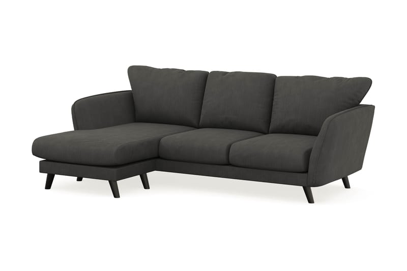 Trend Lyx 3-sits Vänstervänd L-formad Divansoffa i Manchester - Mörkgrå - Products - Möbler - Soffa - Divansoffa & schäslongsoffa - 4 sits soffa med divan