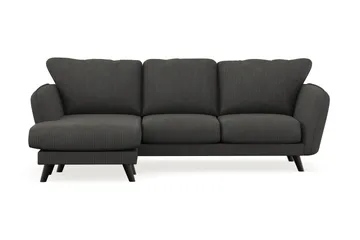 Trend Lyx 3-sits Vänstervänd L-formad Divansoffa i Manchester - Mörkgrå - Products - Möbler - Soffa - Divansoffa & schäslongsoffa - 4 sits soffa med divan