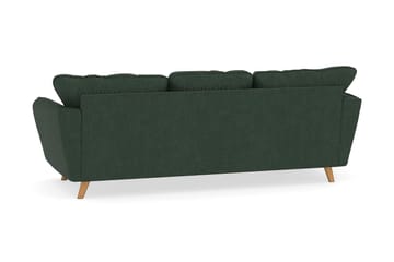 Trend Lyx 3-sits Vänstervänd L-formad Divansoffa i Manchester - Mörkgrön - Products - Möbler - Soffa - Divansoffa & schäslongsoffa - 4 sits soffa med divan