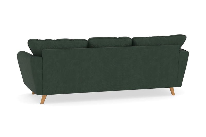 Trend Lyx 3-sits Vänstervänd L-formad Divansoffa i Manchester - Mörkgrön - Products - Möbler - Soffa - Divansoffa & schäslongsoffa - 4 sits soffa med divan