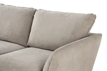 Trend Lyx 3-sits Vänstervänd L-formad Divansoffa i Tyg - Beige - Products - Möbler - Soffa - Divansoffa & schäslongsoffa - 4 sits soffa med divan