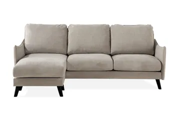 Trend Lyx 3-sits Vänstervänd L-formad Divansoffa i Tyg - Beige - Products - Möbler - Soffa - Divansoffa & schäslongsoffa - 4 sits soffa med divan