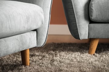 Trend Lyx 3-sits Vänstervänd L-formad Divansoffa i Tyg - Grå - Products - Möbler - Soffa - Divansoffa & schäslongsoffa - 4 sits soffa med divan