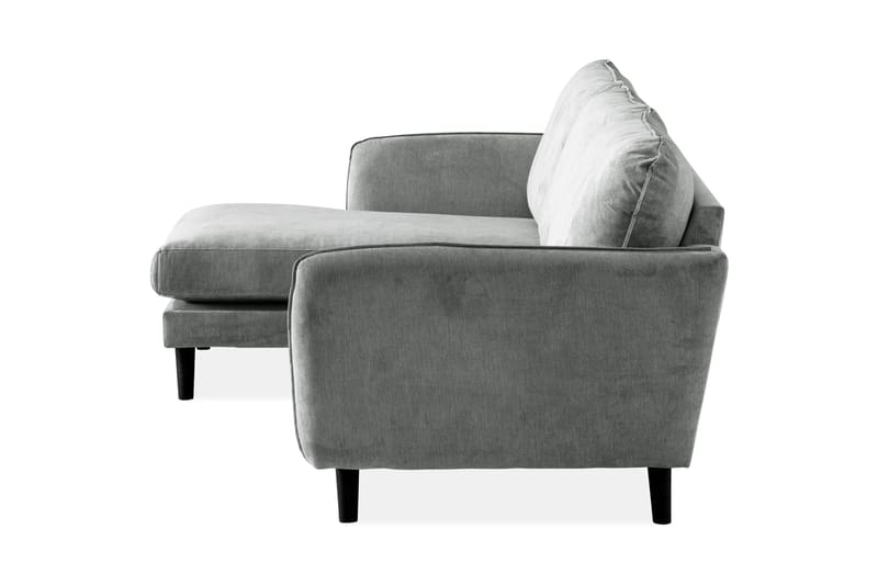 Trend Lyx 3-sits Vänstervänd L-formad Divansoffa i Tyg - Grå - Products - Möbler - Soffa - Divansoffa & schäslongsoffa - 4 sits soffa med divan