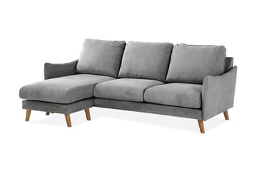 Trend Lyx 3-sits Vänstervänd L-formad Divansoffa i Tyg - Grå - Products - Möbler - Soffa - Divansoffa & schäslongsoffa - 4 sits soffa med divan