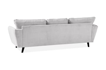 Trend Lyx 3-sits Vänstervänd L-formad Divansoffa i Tyg - Ljusgrå - Products - Möbler - Soffa - Divansoffa & schäslongsoffa - 4 sits soffa med divan
